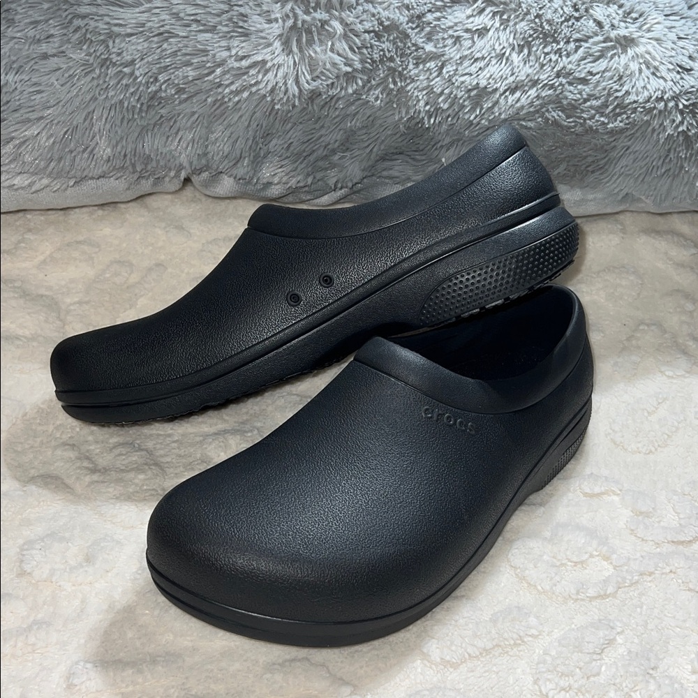 Crocs On The Clock Work Slip-On  Mens Size 12